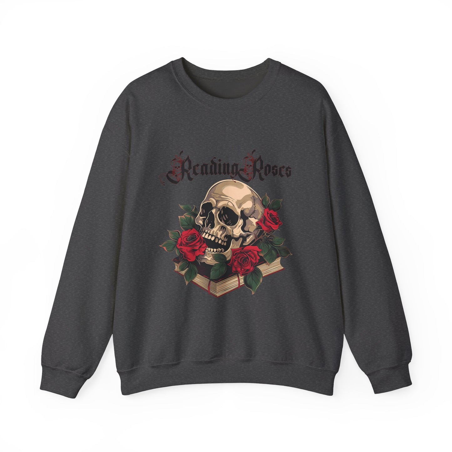 Reading Roses Crewneck Sweatshirt BkLtr