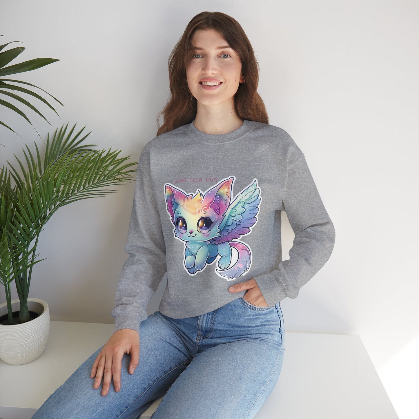 PBS NPR FDT Fantasy Cat Crewneck Sweatshirt