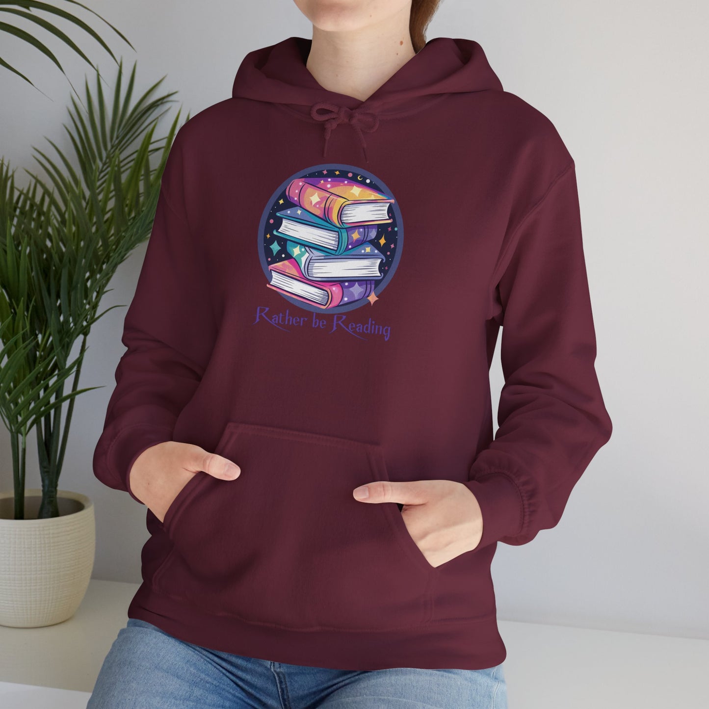 Rather Be Reading Book Lover's Unisex Hoodie