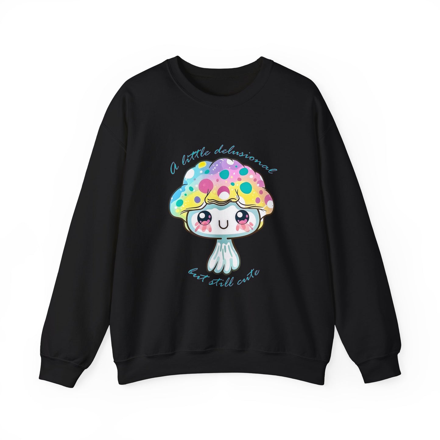 Little Delusional, Still Cute Kawaii Jellyfish Crewneck Sweatshirt