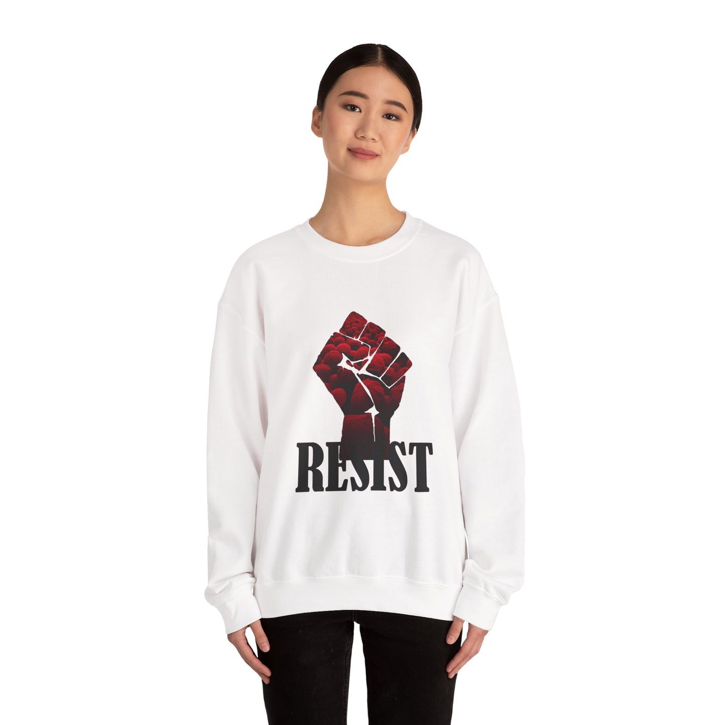 Resist the Red Hats Heavy Blend™ Crewneck Sweatshirt
