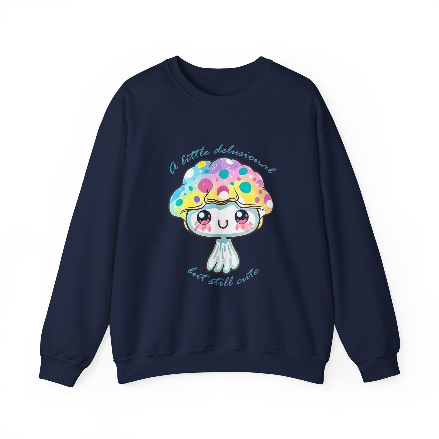 Little Delusional, Still Cute Kawaii Jellyfish Crewneck Sweatshirt