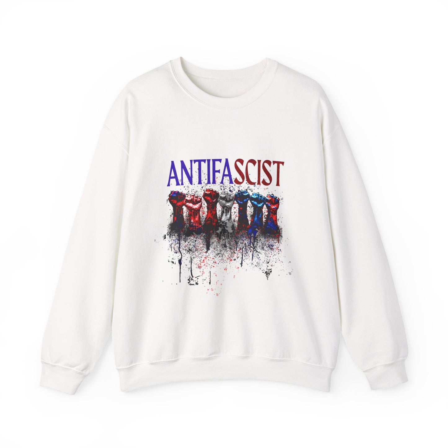 Antifascist Crewneck Sweatshirt Unisex Heavy Blend™
