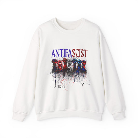 Antifascist Crewneck Sweatshirt Unisex Heavy Blend™