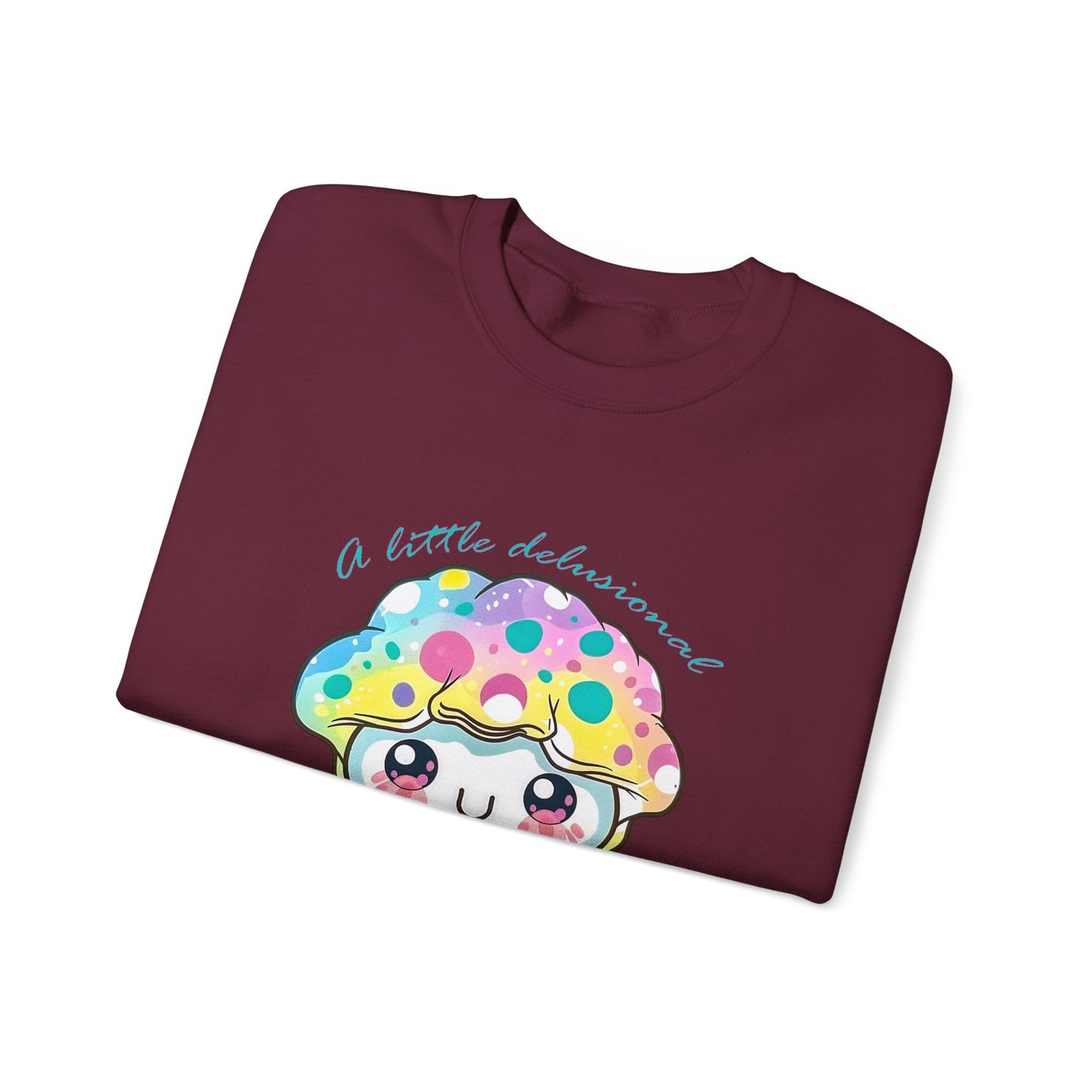 Little Delusional, Still Cute Kawaii Jellyfish Crewneck Sweatshirt