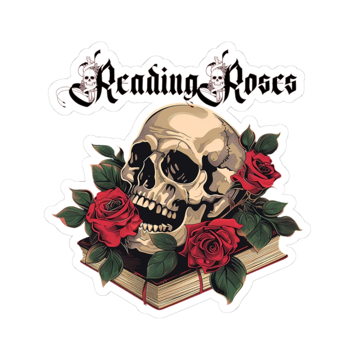 Reading Roses Book Club Kiss-Cut Stickers