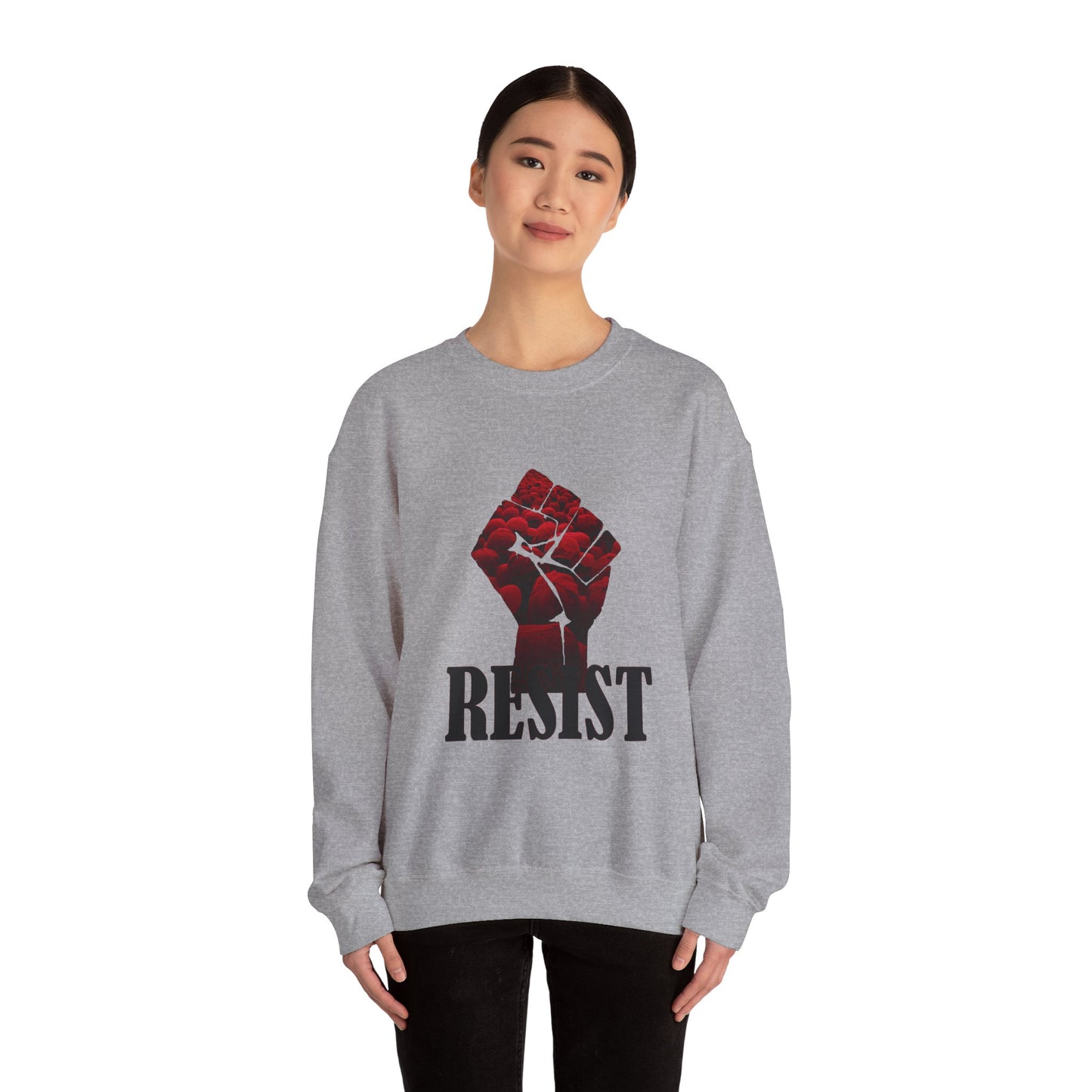 Resist the Red Hats Heavy Blend™ Crewneck Sweatshirt