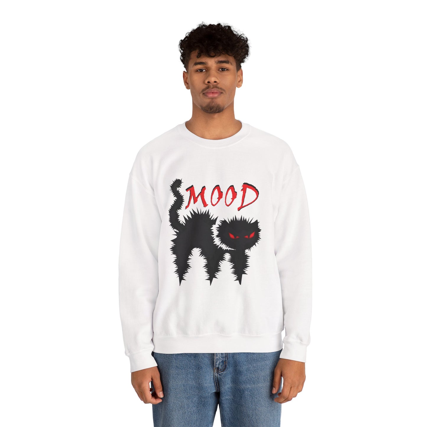 Mood Cat Unisex Crewneck Sweatshirt