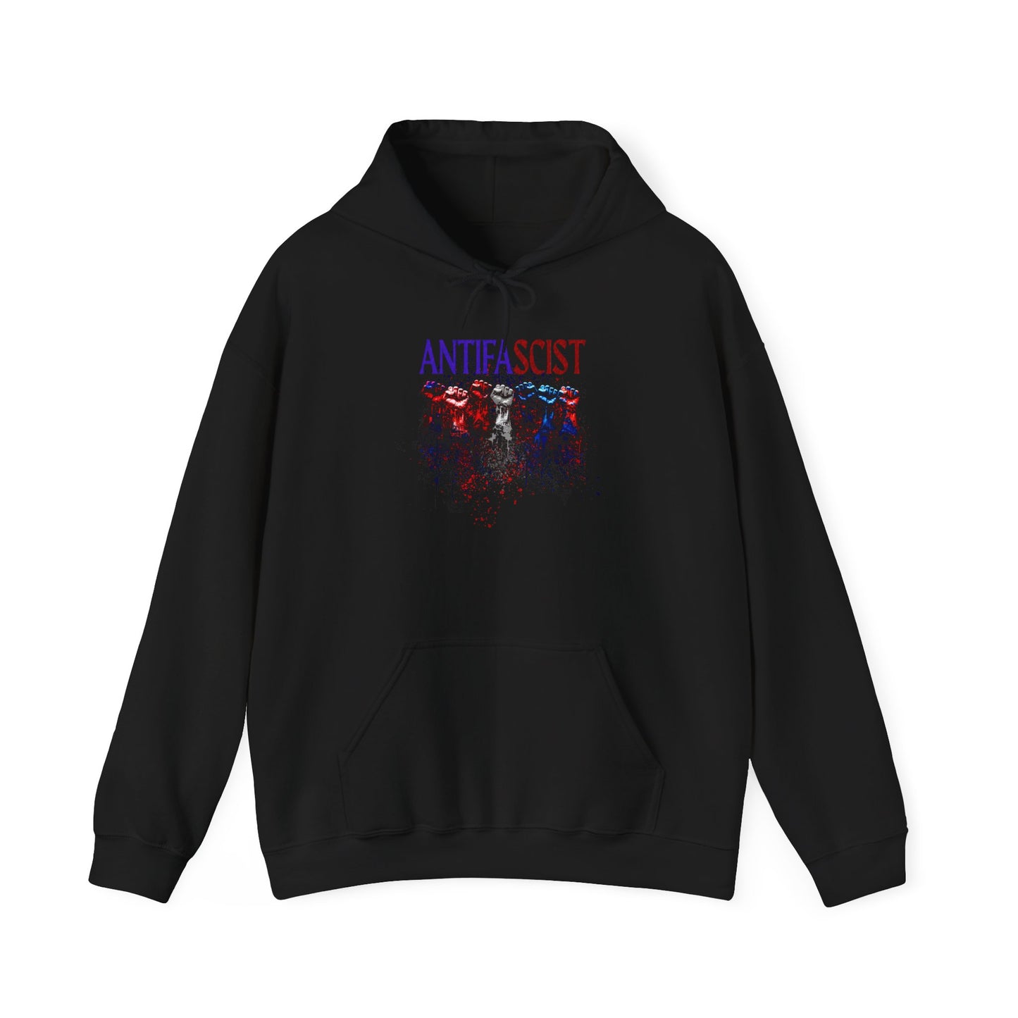 Antifascist Fists  Unisex Hooded Sweatshirt