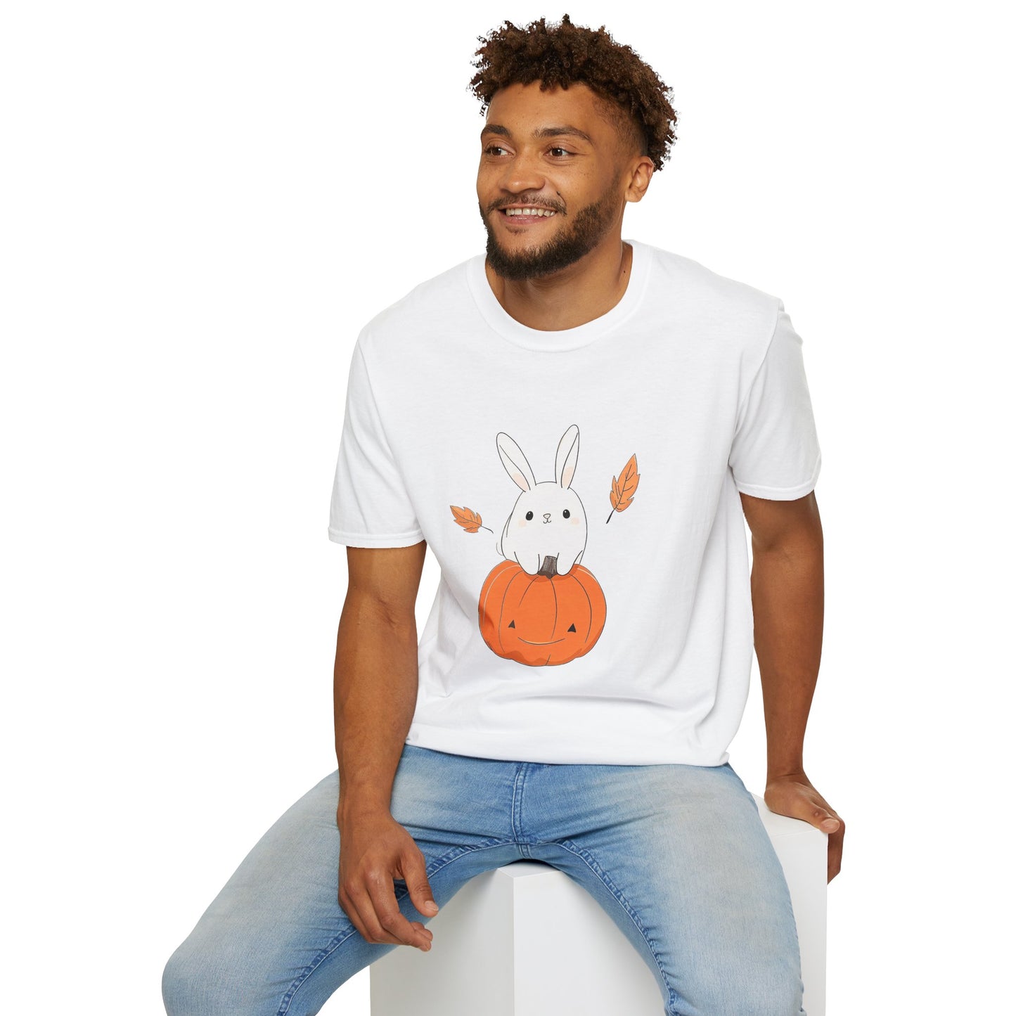 Cute Bunny Pumpkin Unisex T-Shirt