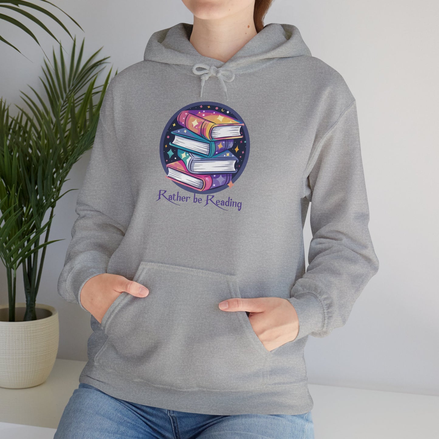 Rather Be Reading Book Lover's Unisex Hoodie