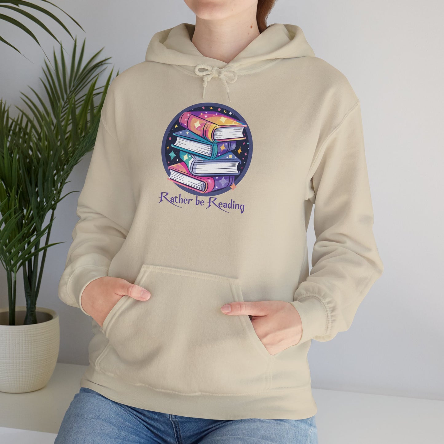 Rather Be Reading Book Lover's Unisex Hoodie