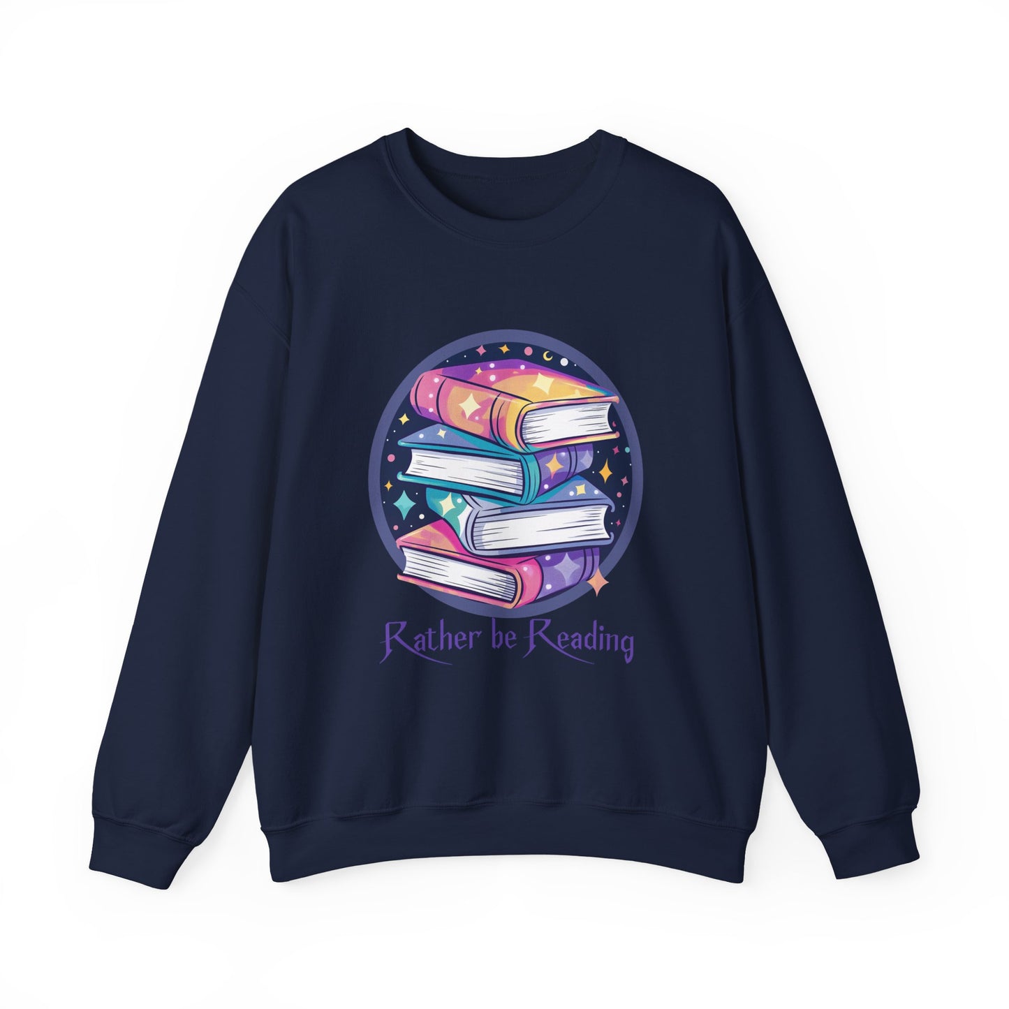 Rather be Reading Book Lovers Crewneck Sweatshirt