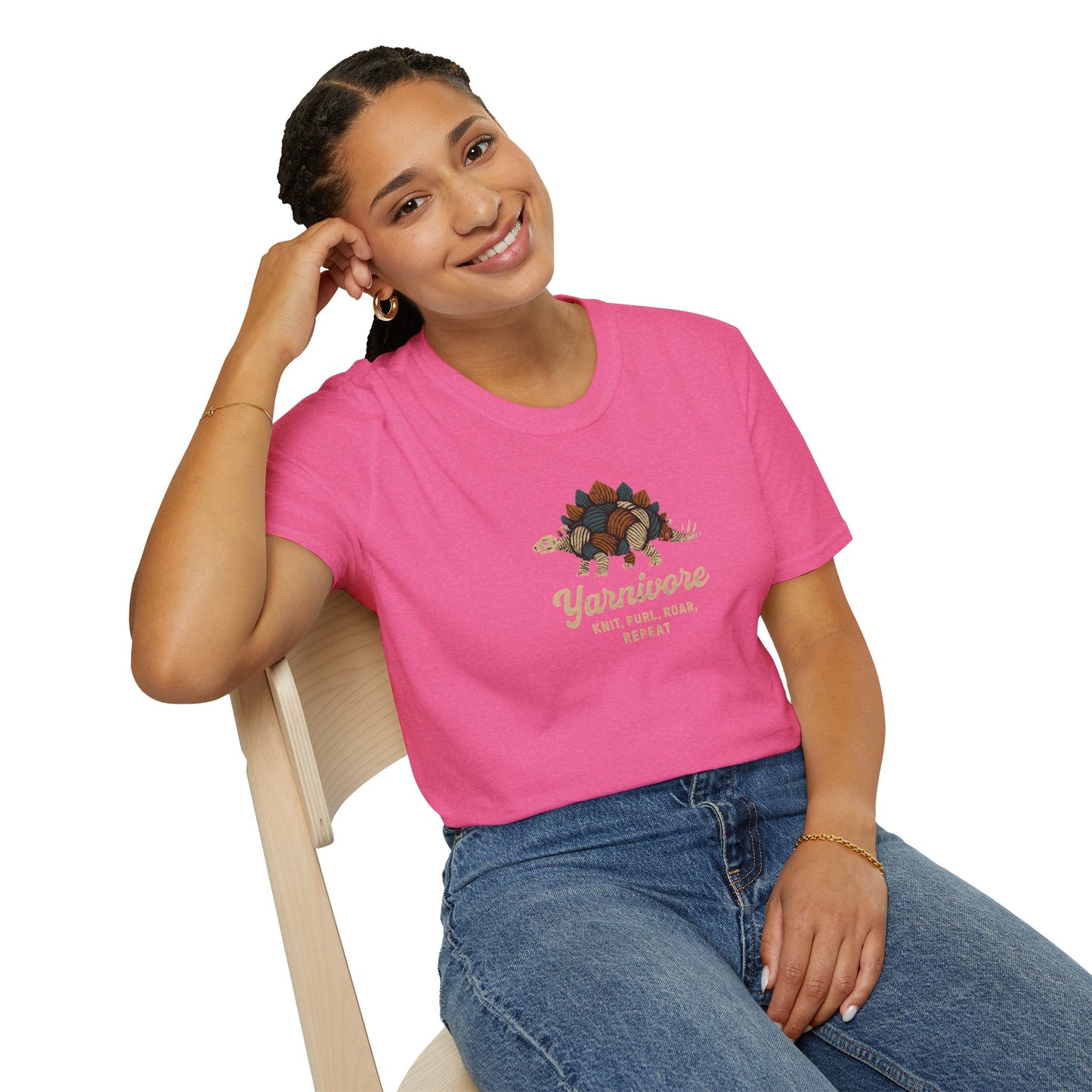 Yarnivore Knit Purl Roar T-Shirt