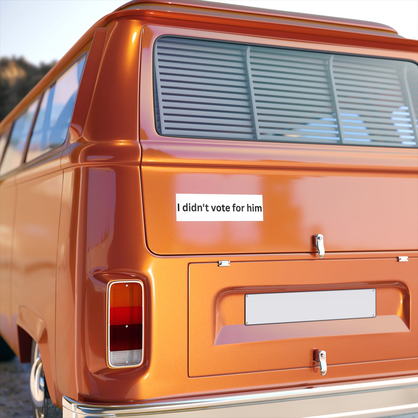 I Didn't Vote For Him Bumper Sticker