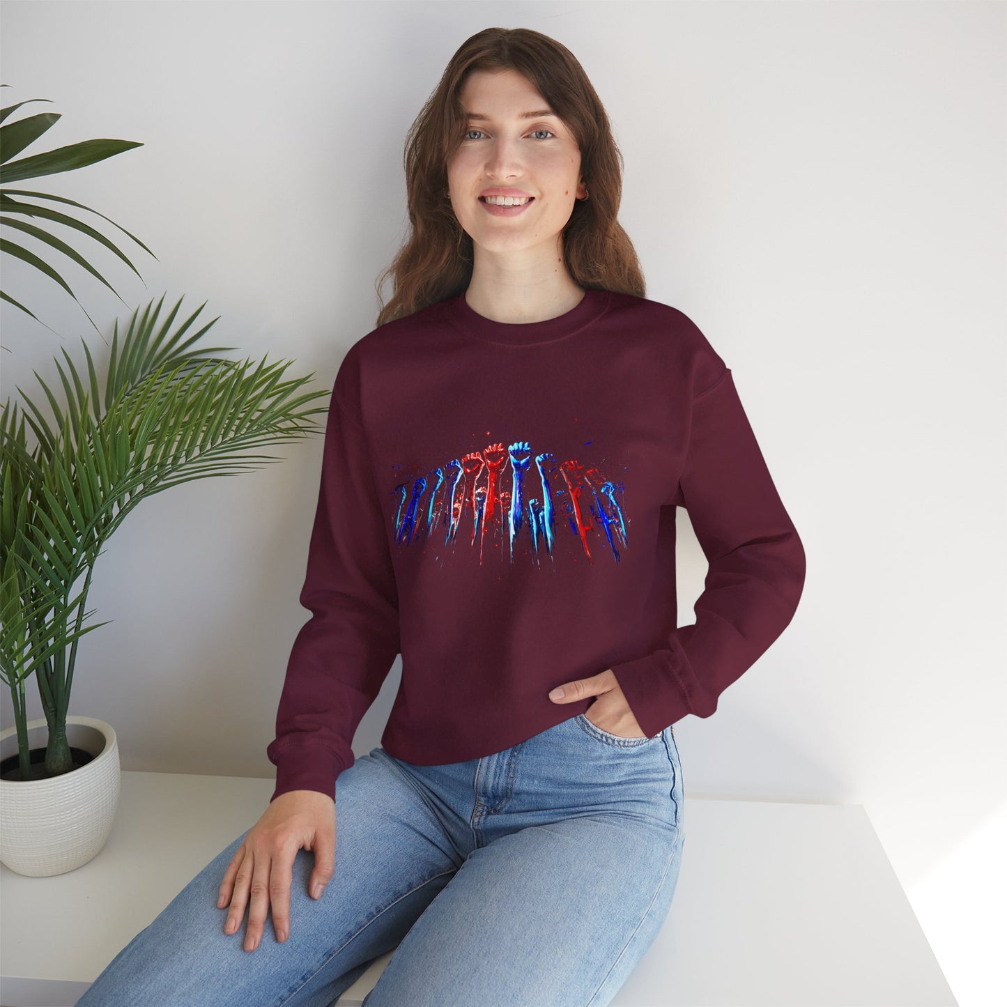 Wall of Resistance Unisex Heavy Blend™ Crewneck Sweatshirt
