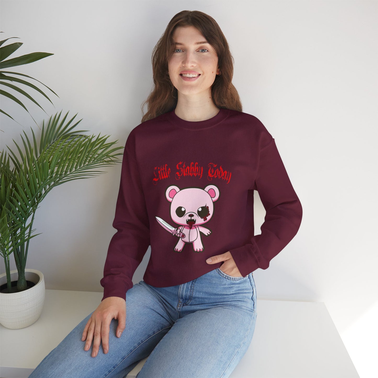 Little Stabby Today Bear Sweatshirt
