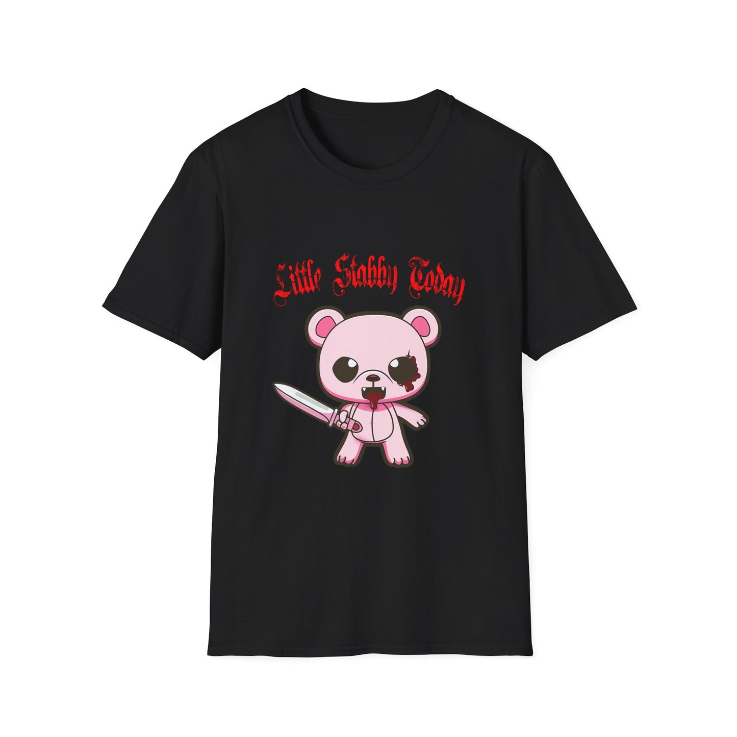 Little Stabby Today Cute Bear Graphic T-Shirt