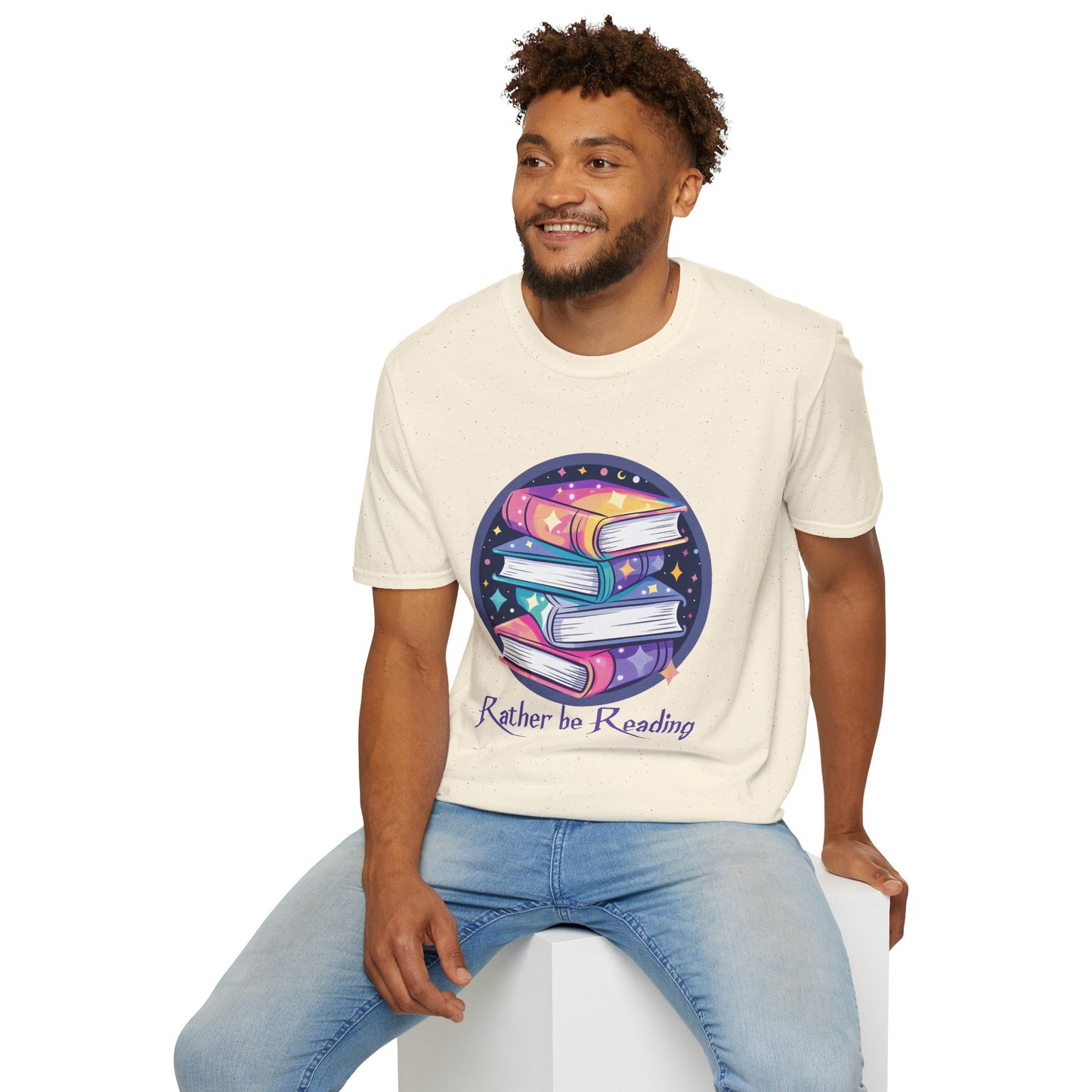Rather Be Reading Unisex Softstyle T-Shirt
