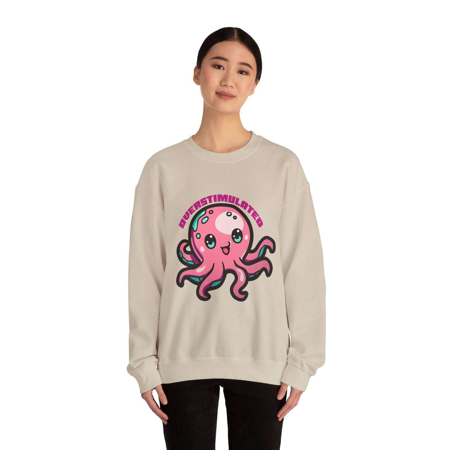 Overstimulated Octopus Graphic Sweatshirt