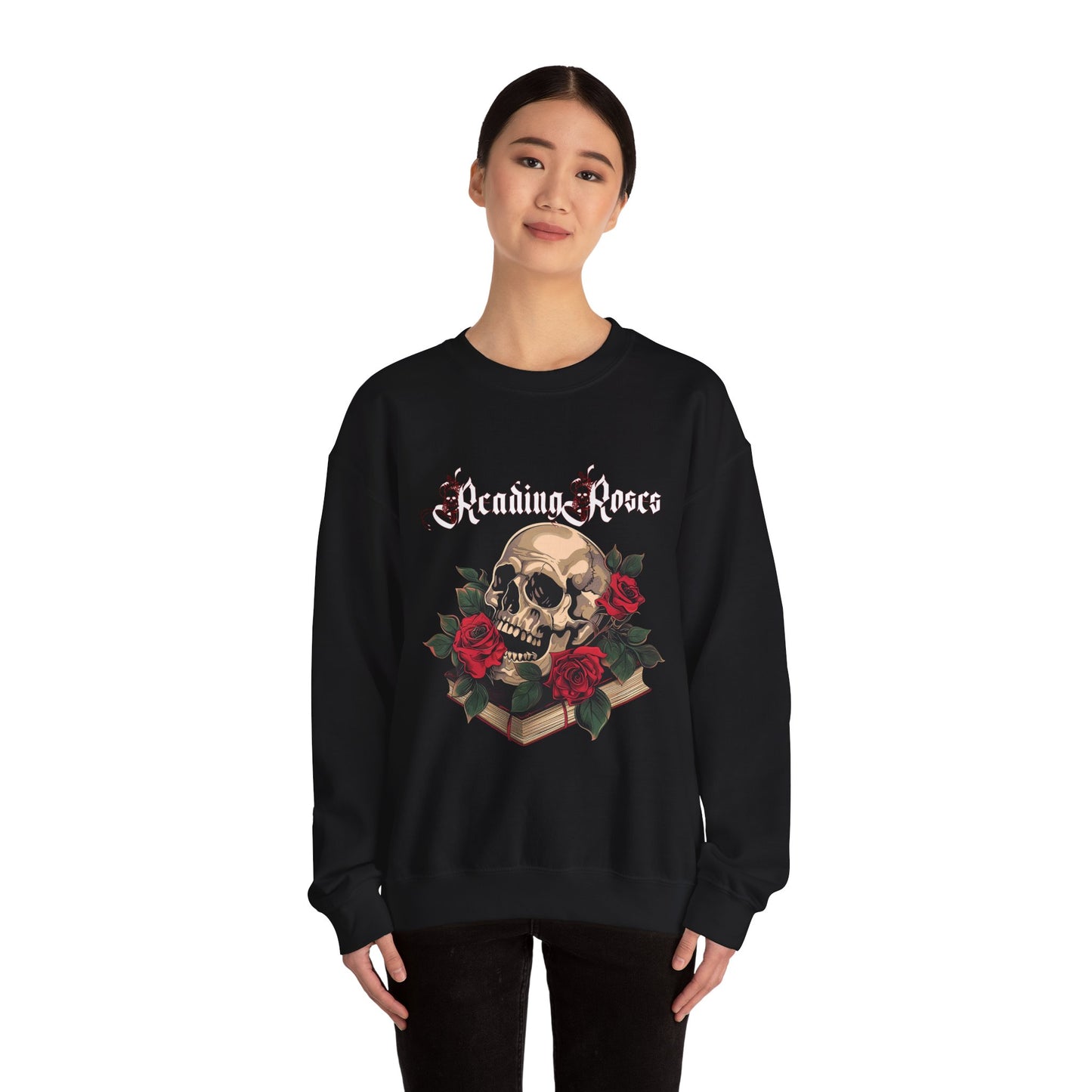 Reading Roses Crewneck Sweatshirt WtLtr