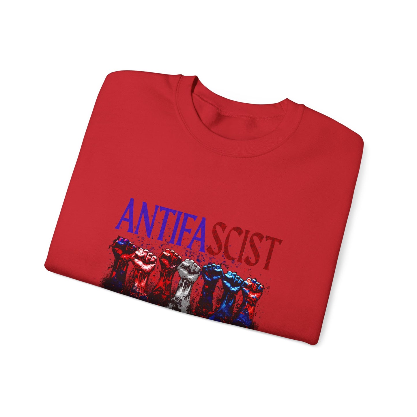 Antifascist Crewneck Sweatshirt Unisex Heavy Blend™