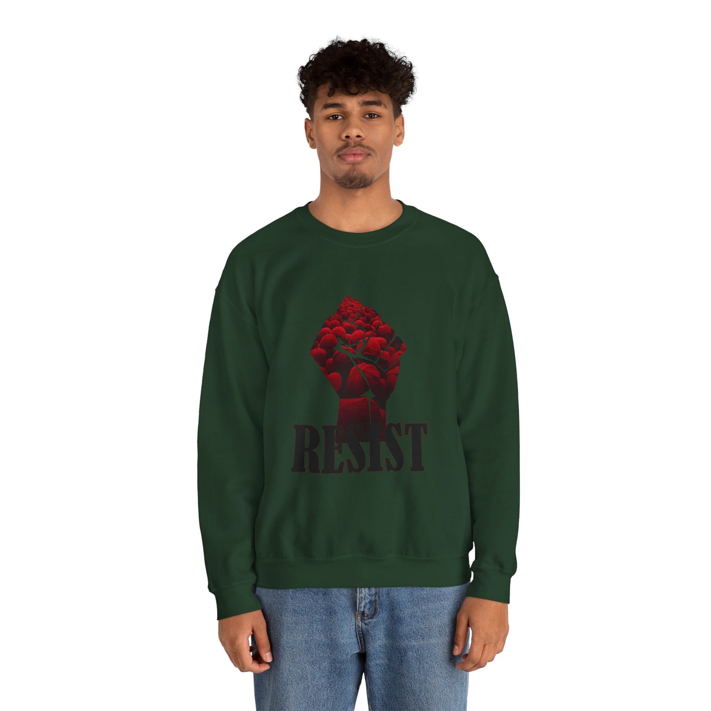 Resist the Red Hats Heavy Blend™ Crewneck Sweatshirt