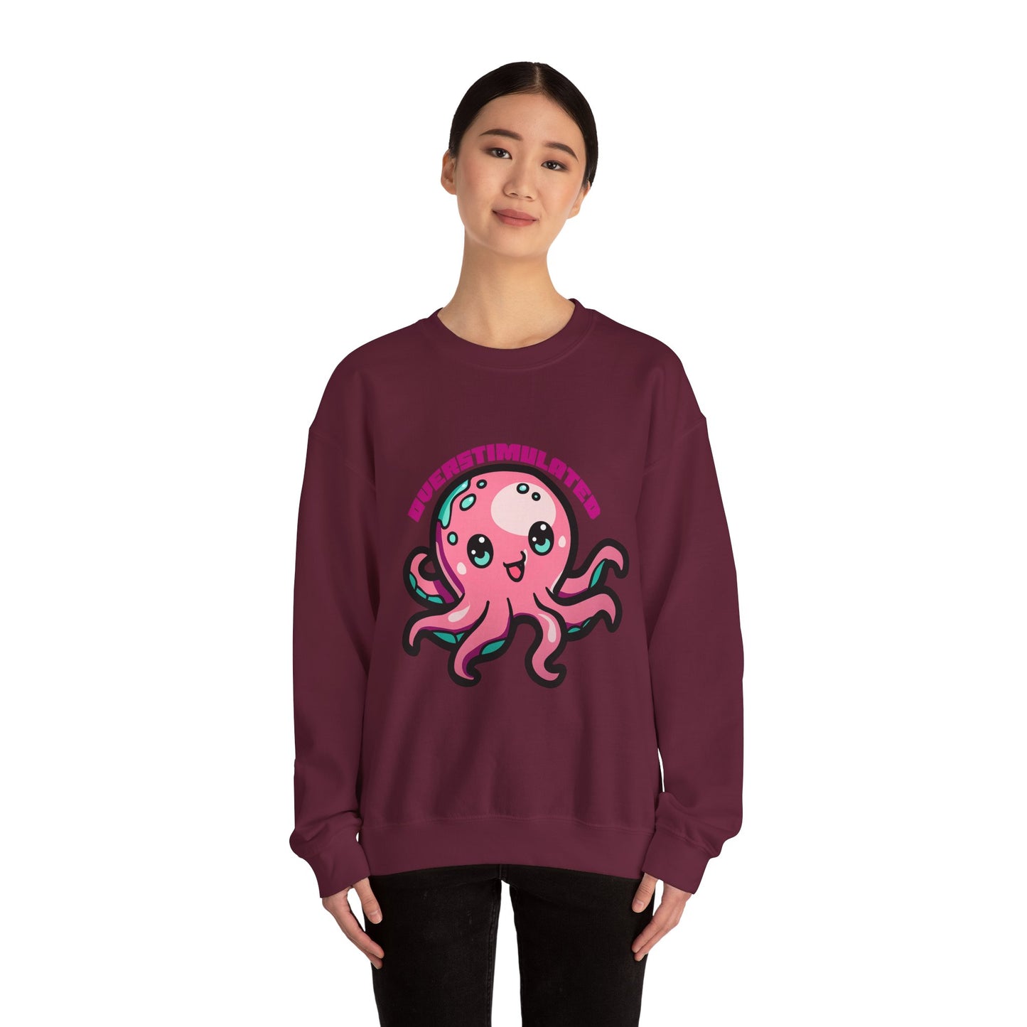 Overstimulated Octopus Graphic Sweatshirt