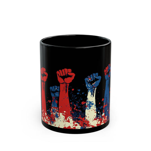 Empowerment Art Mug - Bold Fist Design for Activists and Allies