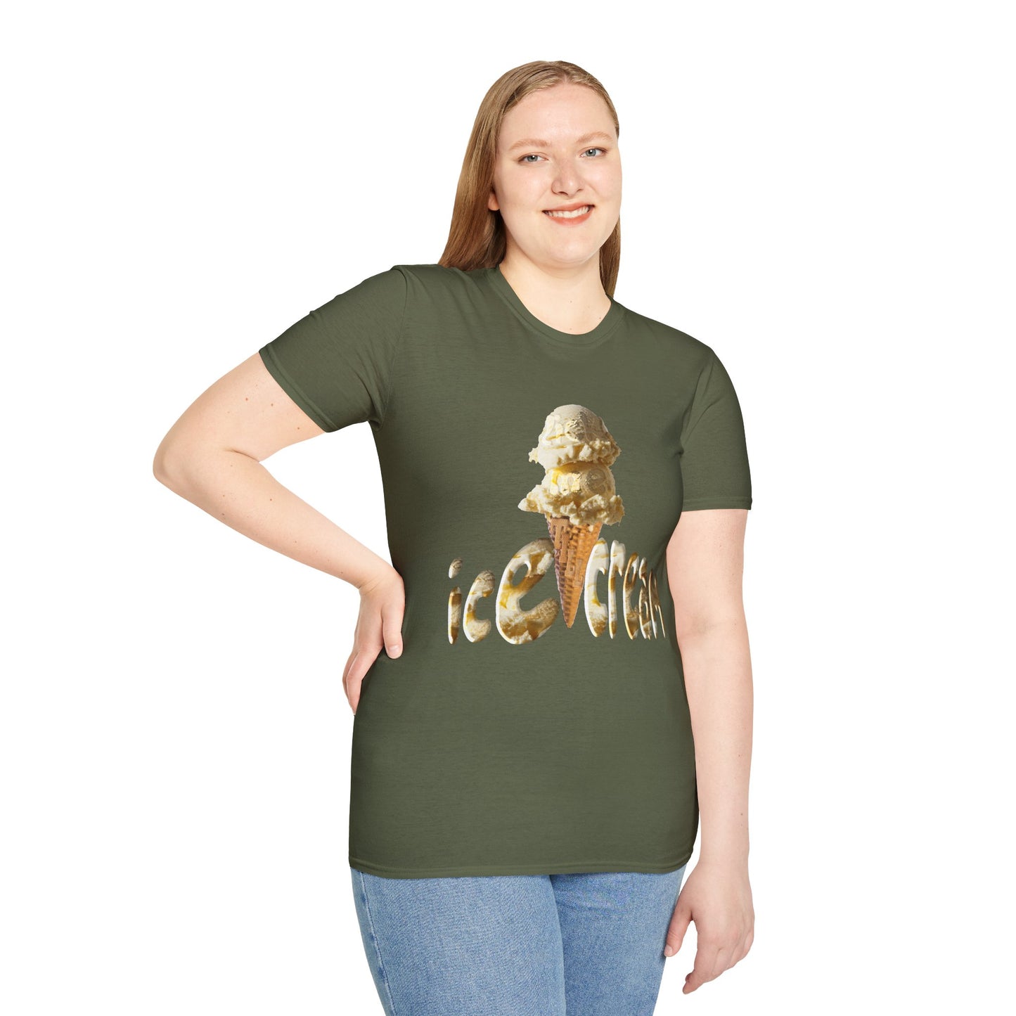Lick Me Till Ice Cream Lover Unisex Softstyle T-Shirt