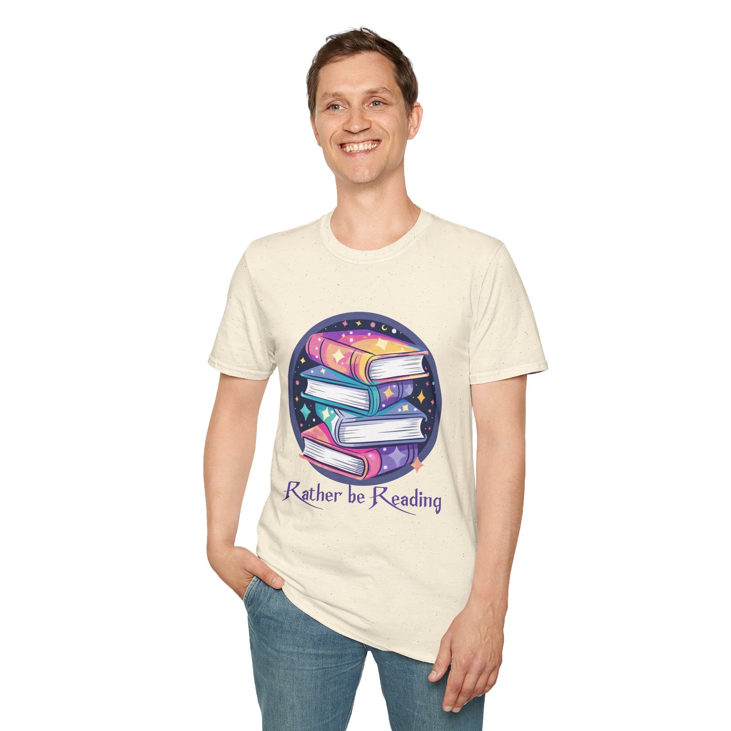 Rather Be Reading Unisex Softstyle T-Shirt