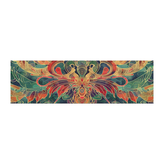 Bohemian Floral Mandala Car Magnet — Colorful Psychedelic Front Bumper Sticker Magnet