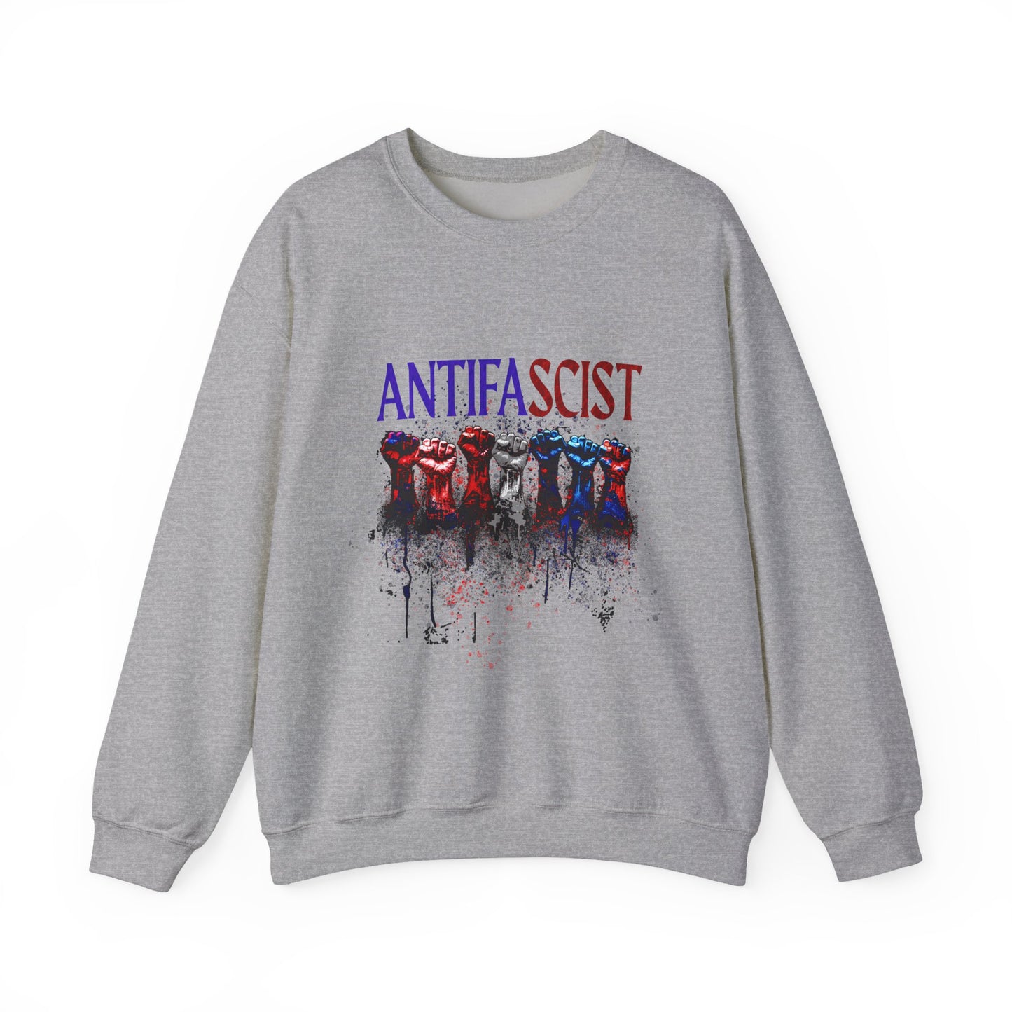 Antifascist Crewneck Sweatshirt Unisex Heavy Blend™