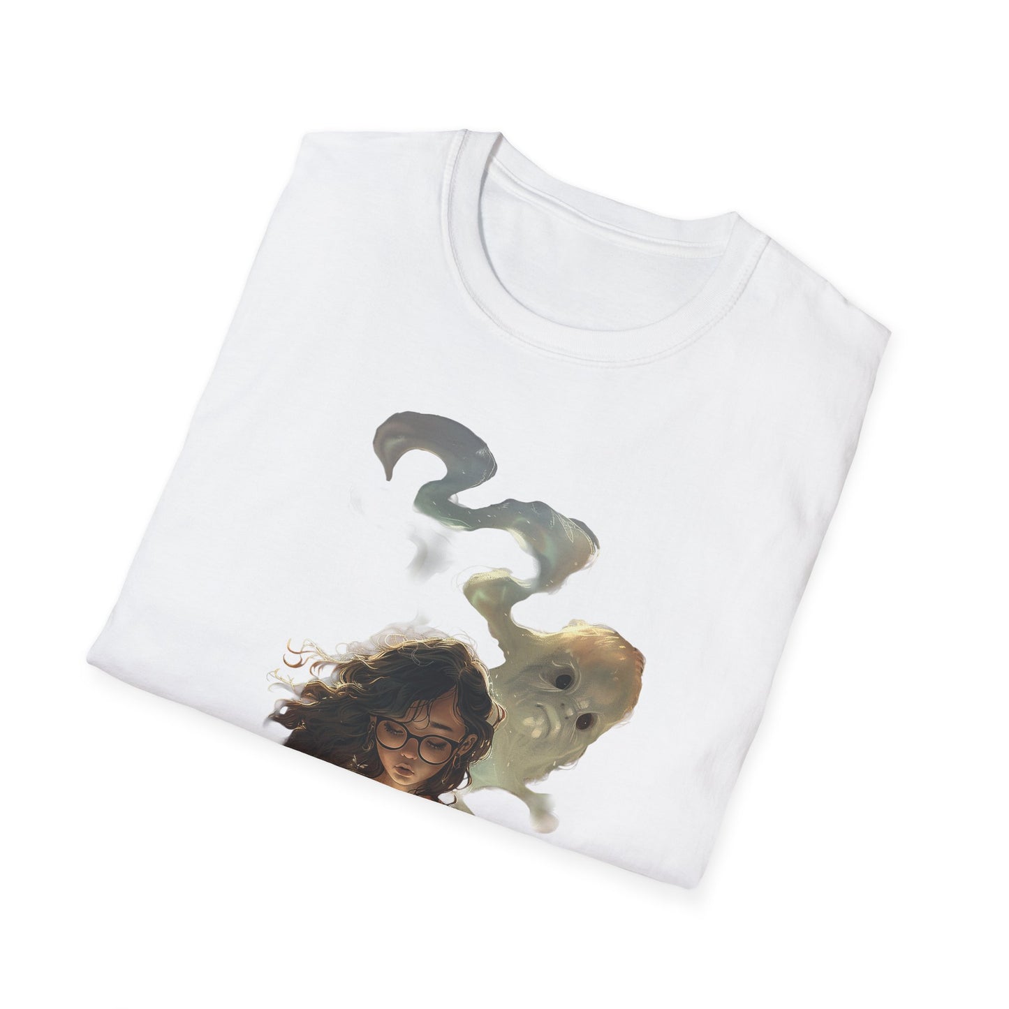 Mystical Reader T-Shirt, Softstyle Tee for Book Lovers, Gift for Readers, Cozy Casual Wear, Perfect for Book Clubs, Literary Gifts