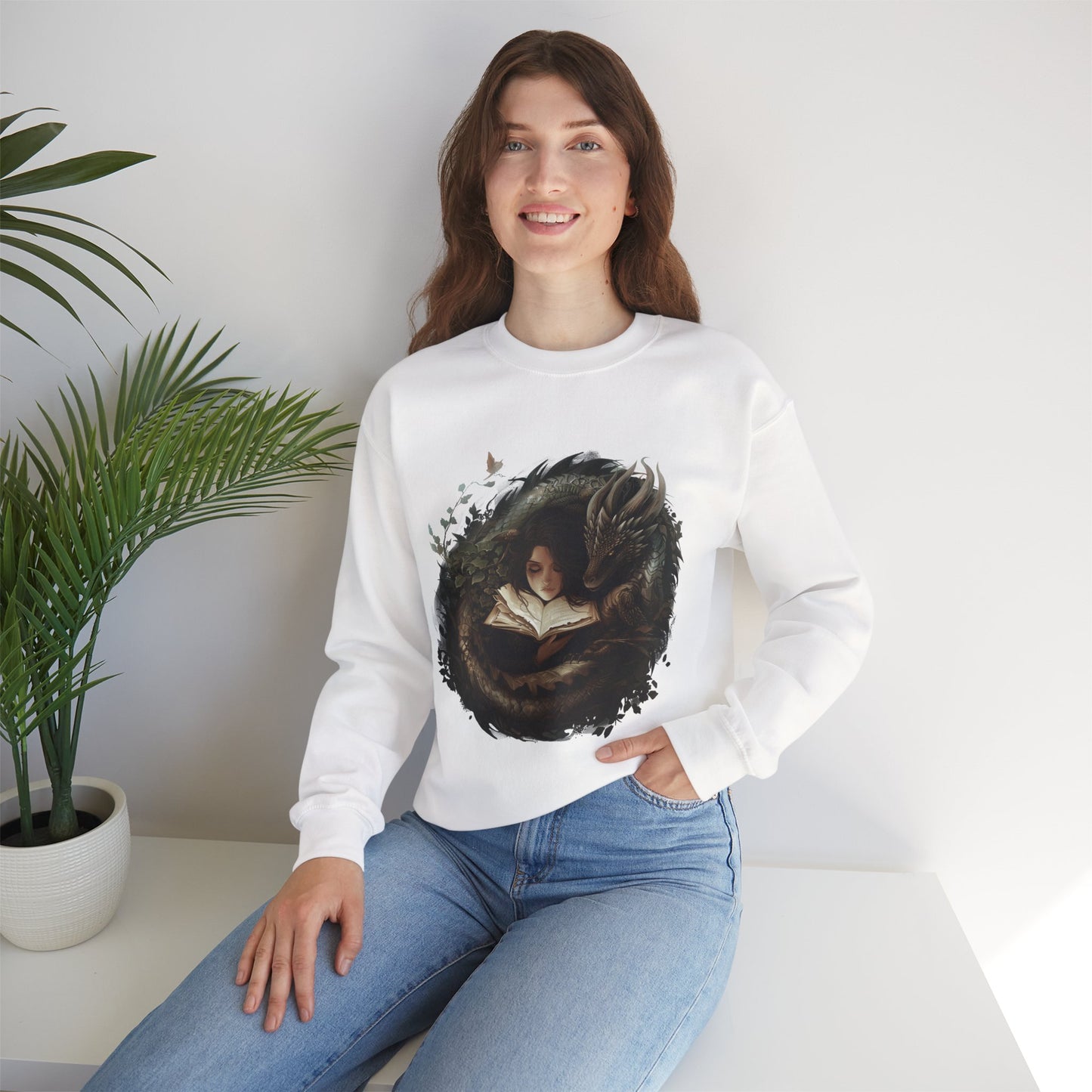 Creature Comforts Fantasy Dragon Crewneck Sweatshirt
