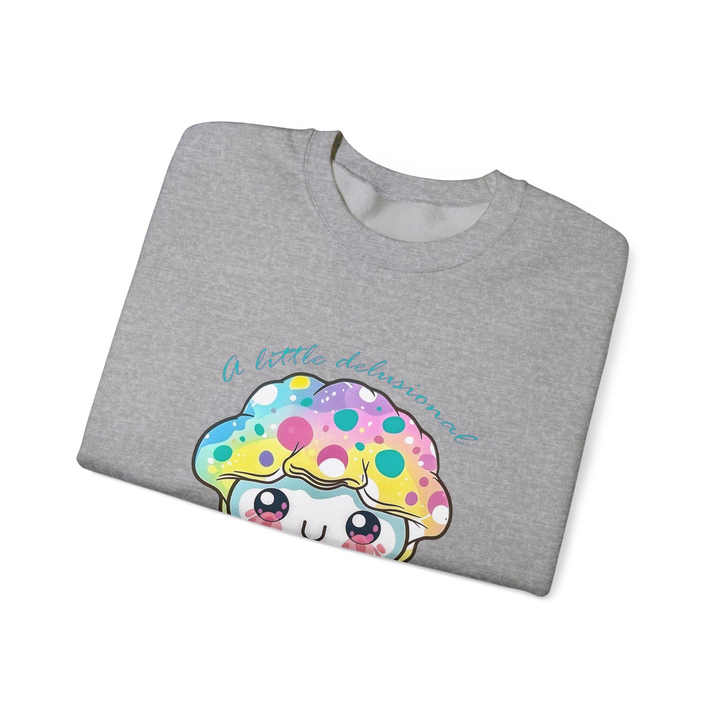 Little Delusional, Still Cute Kawaii Jellyfish Crewneck Sweatshirt