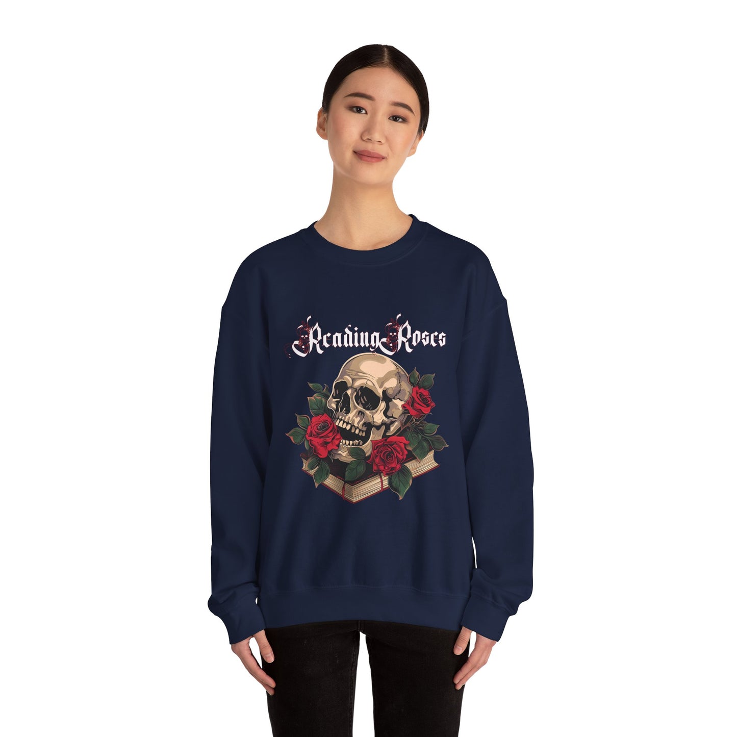Reading Roses Crewneck Sweatshirt WtLtr