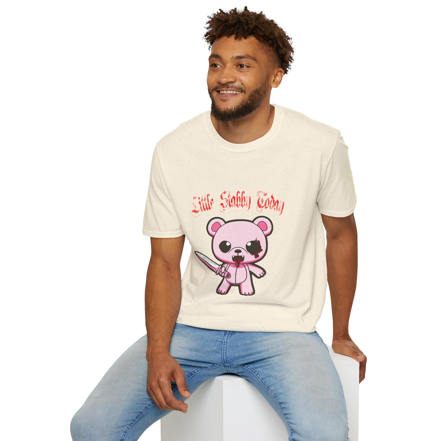 Little Stabby Today Cute Bear Graphic T-Shirt
