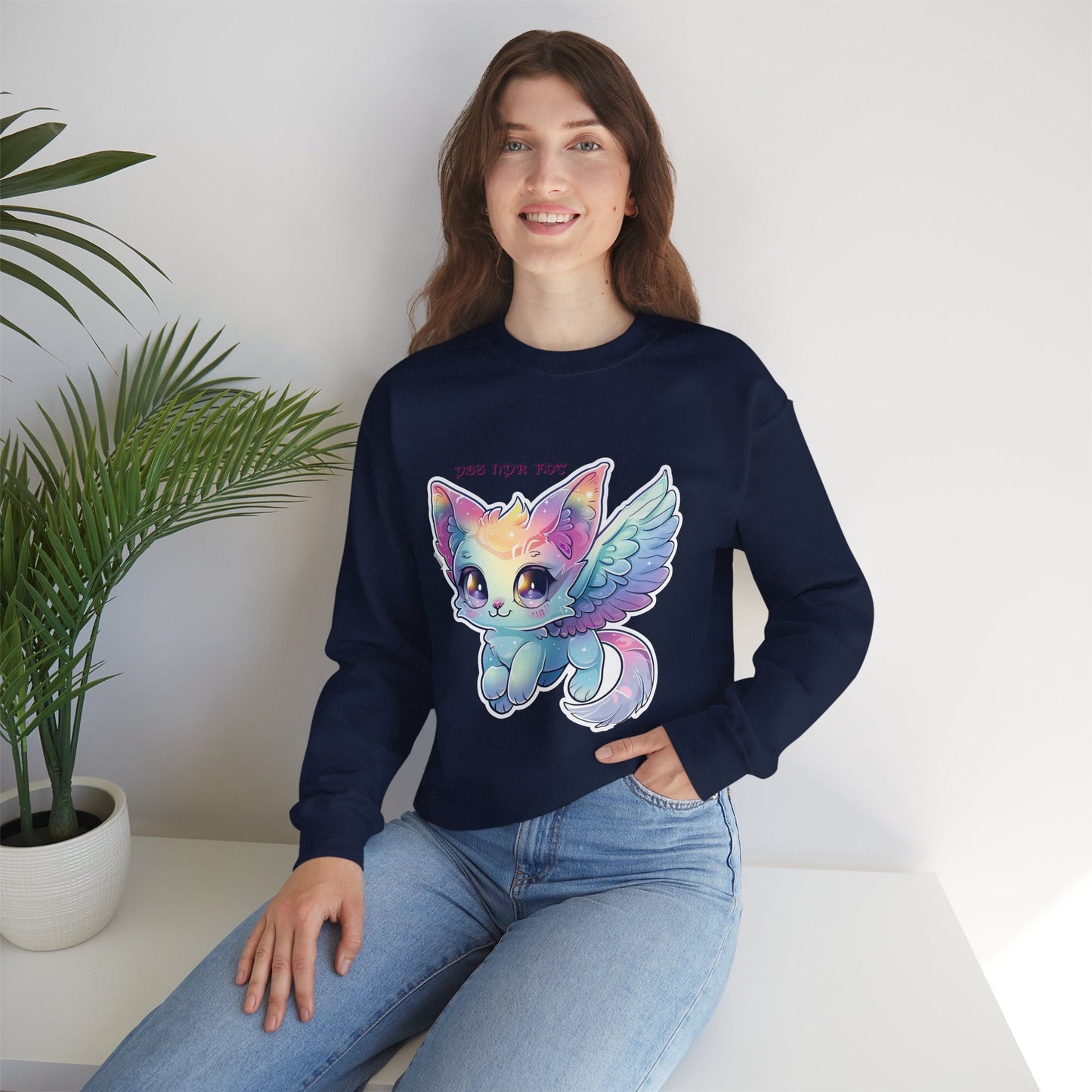 PBS NPR FDT Fantasy Cat Crewneck Sweatshirt