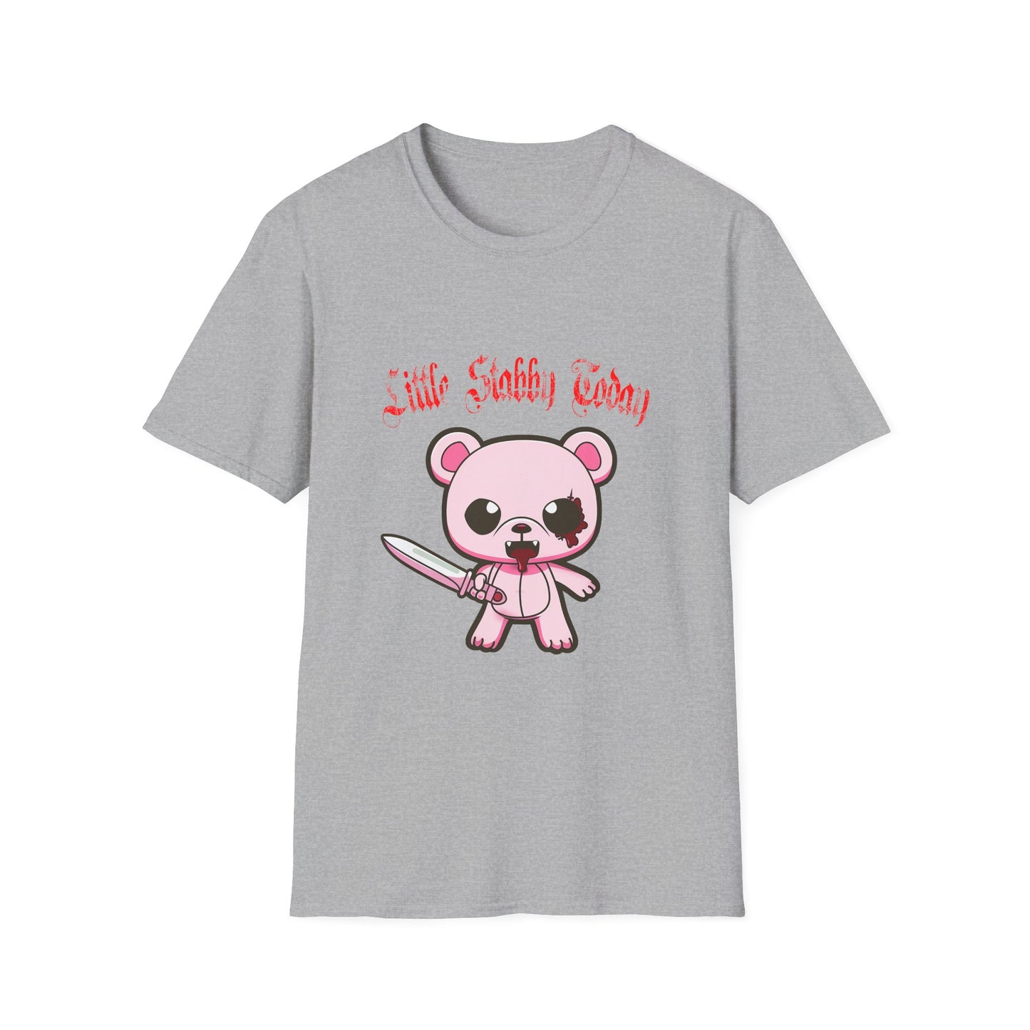 Little Stabby Today Cute Bear Graphic T-Shirt
