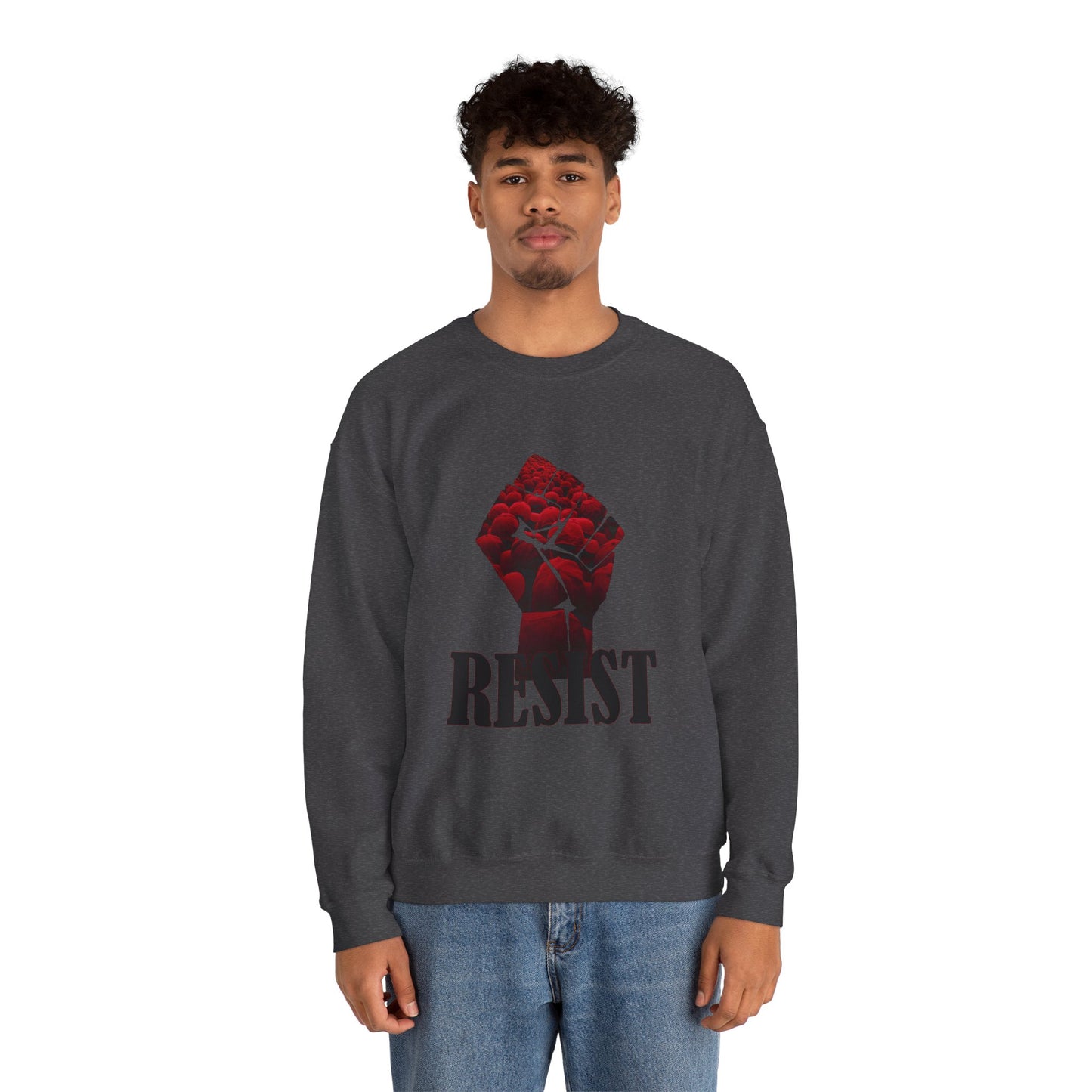 Resist the Red Hats Heavy Blend™ Crewneck Sweatshirt