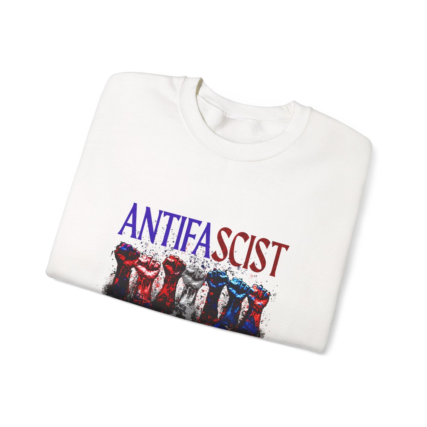 Antifascist Crewneck Sweatshirt Unisex Heavy Blend™