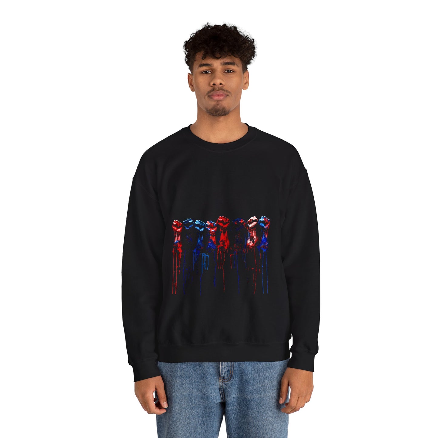 Resist Fist Graphic Crewneck Sweatshirt